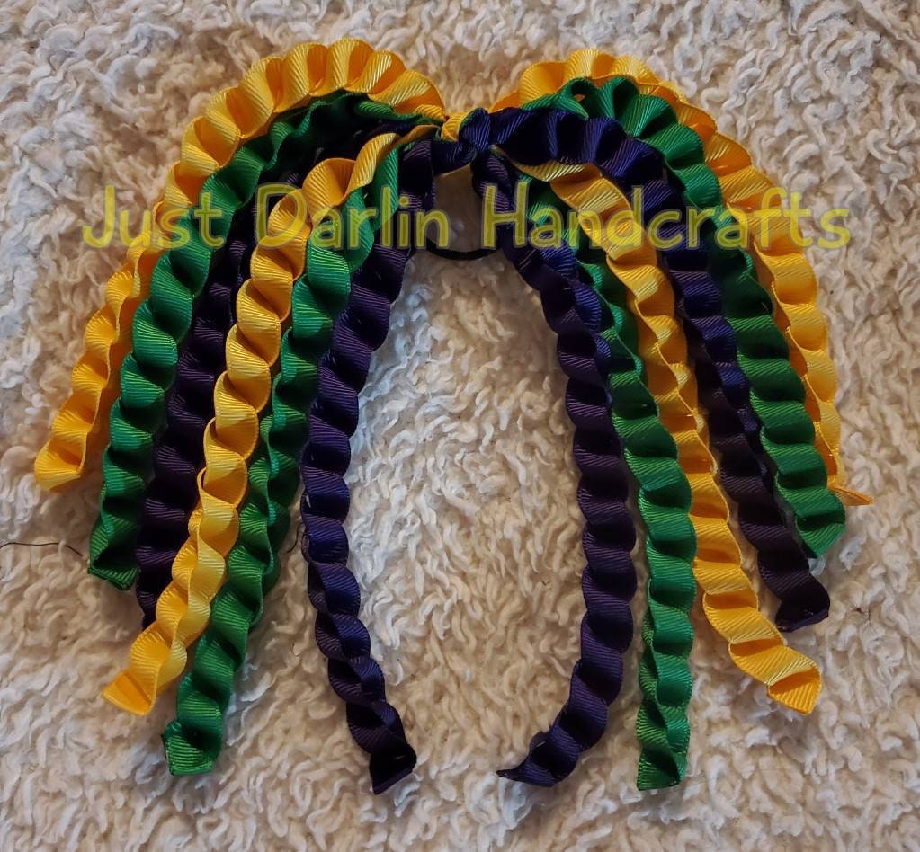 Hair Streamer, Ribbon Ponytail Elastic, Girls Hair Bow - Etsy