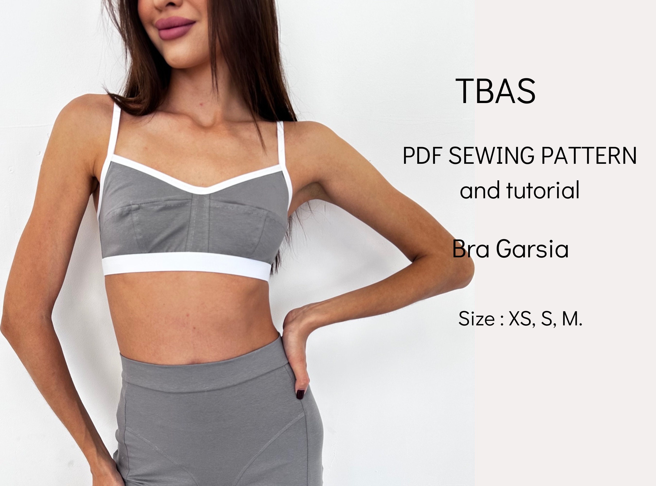 Black Beauty Bra, Sizes 28-40 B-DD | PDF Sewing Pattern