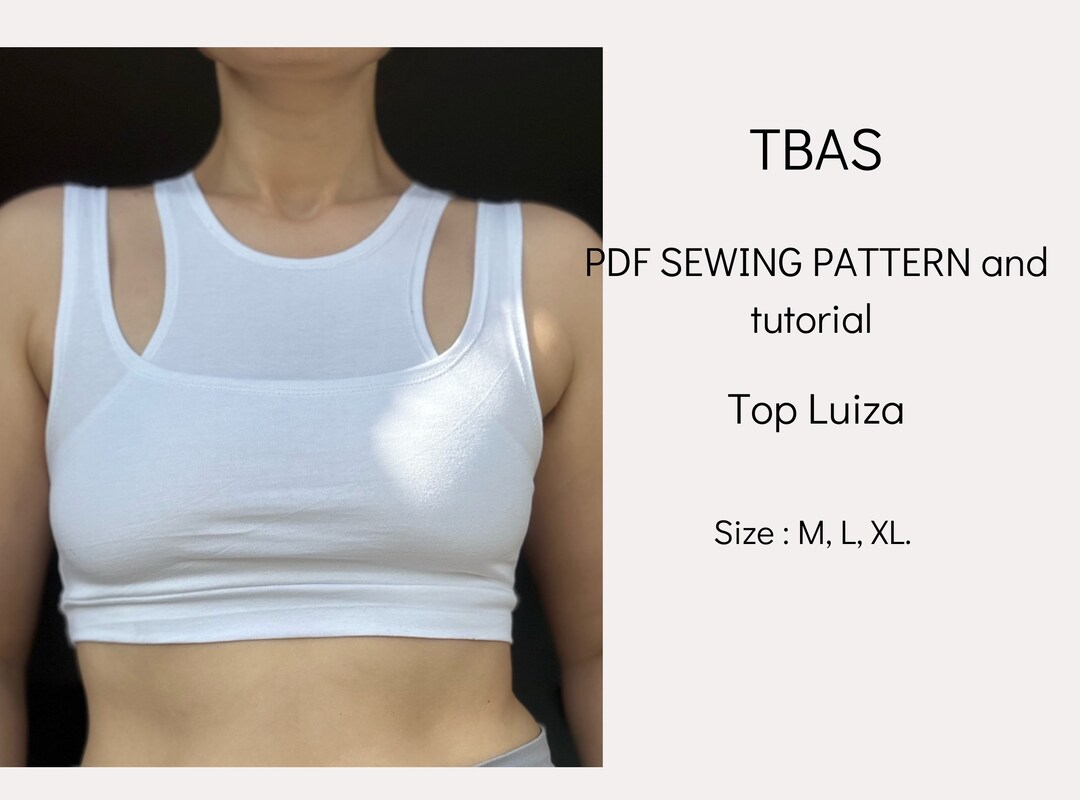 Sewing Pattern Shell Bra PDF Sewing Bra Patterns With Tutorial - Etsy