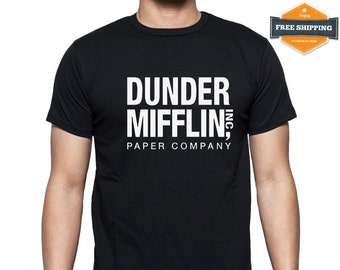 Dunder Mifflin Shirt,Dunder Mifflin Tee,Dunder Mifflin T-Shirt,Michael Scott Shirt,Michael Scott Tee,Dwight Schrute Shirt,FREE Shipping