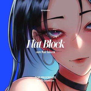 Personal Artwork Usage Only - hipadivv Flat Block Set for Procreate Brush (Rendering Brushes)