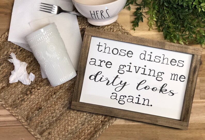 Funny Kitchen Sign Farmhouse Kitchen Decor Etsy