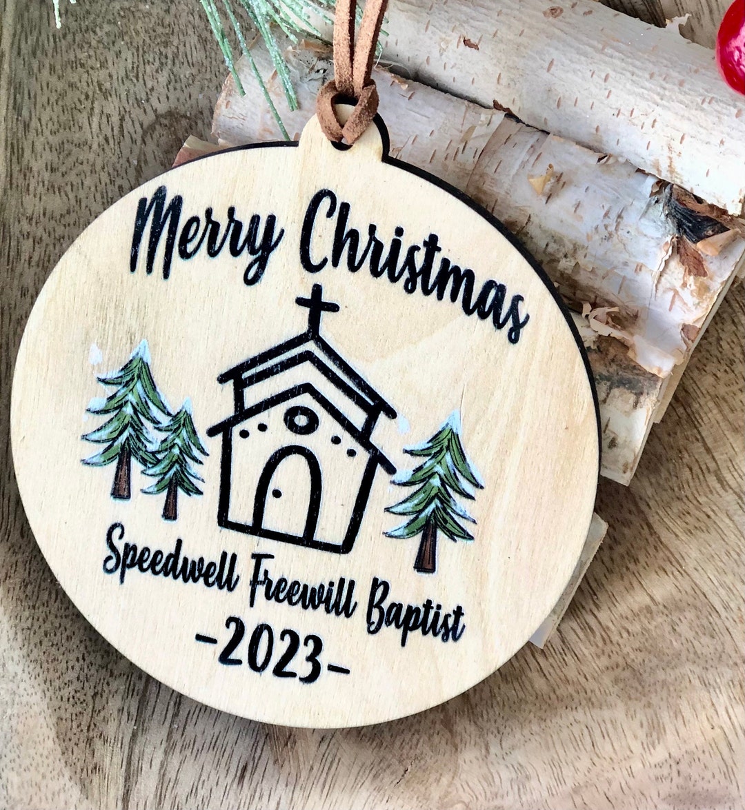 Bulk Christmas Custom Church Ornaments, Large Quantity Christmas Ornaments, Wholesale Ornaments