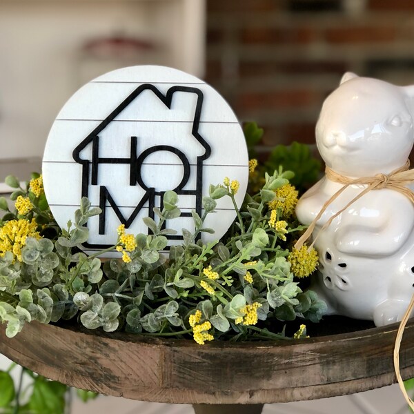 Round Home Sign Etsy