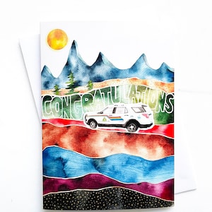 Carte de félicitations Cruiser and Mountains de la GRC