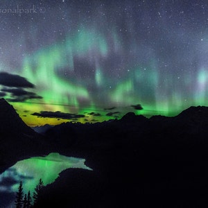 Peyto Lake Aurora Fotografie-Druck
