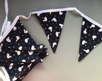 Aylesbury Ducks handmade cotton bunting