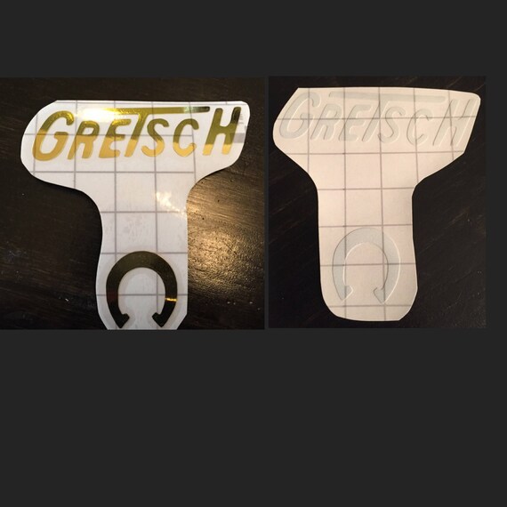 Gretsch 6120 Gold True Foil or White Guitar Headstock Decal