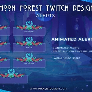 Moon Forest Twitch Design - Alerts
