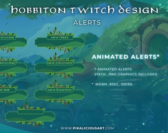 Hobbiton Twitch Design - Alerts