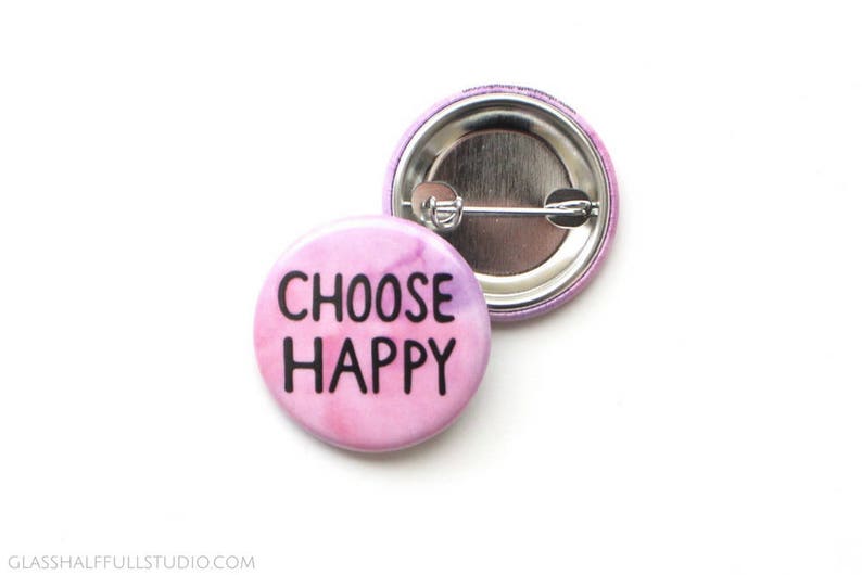 Set Of 4 Inspirational Buttons Pinback Buttons Cute Etsy