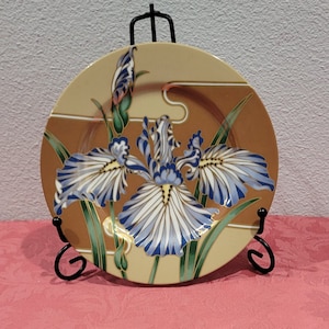 Fitz & Floyd Cloisonne Iris Plate
