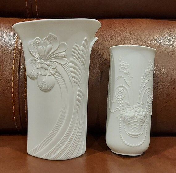 ミッドセンチュリー ビスク 磁器 花瓶 A.K. カイザー マン
