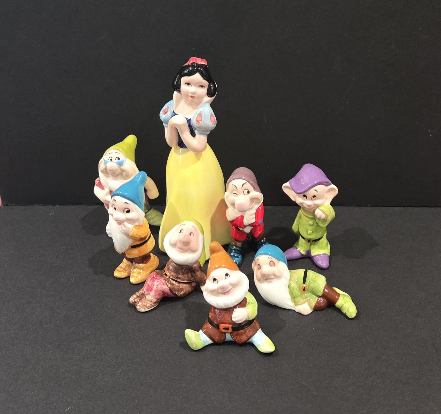 Vintage Walt Disney Productions Japan Snow White & 7 Dwarves