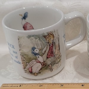 Wedgwood Jemima Puddle Duck Cups The World of Beatrix Potter Peter Rabbit Porcelain Nuseryware GIFT