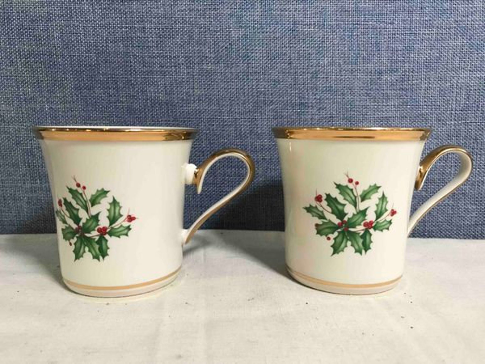 4 Lenox Dimension Holiday Coffee Mugs Set of Four Vintage Made Etsy