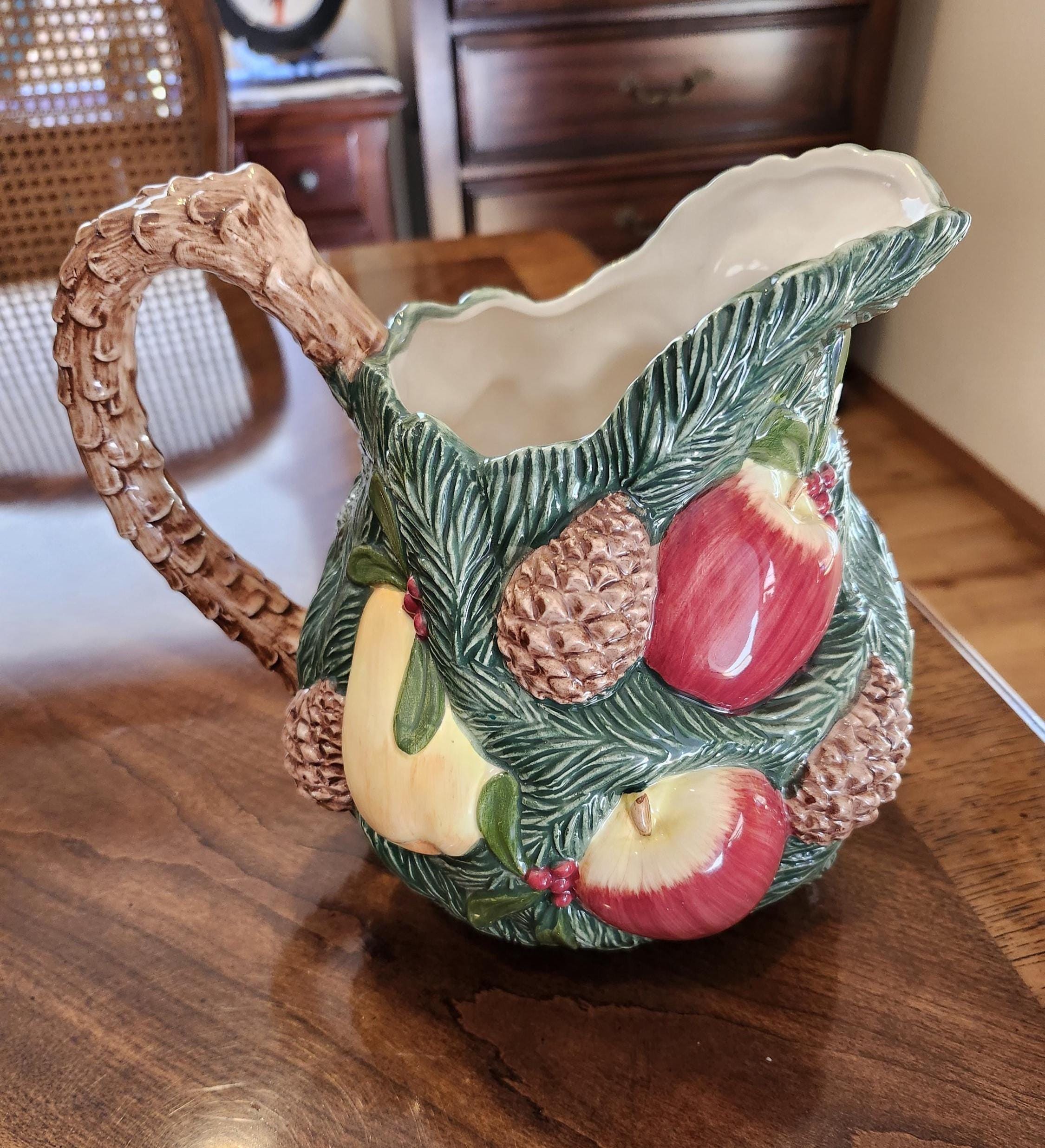 Fitz and Floyd フィッツとフロイド オウム ピッチャー 水差し Fitz and Floyd Fruit Pitcher - Etsy