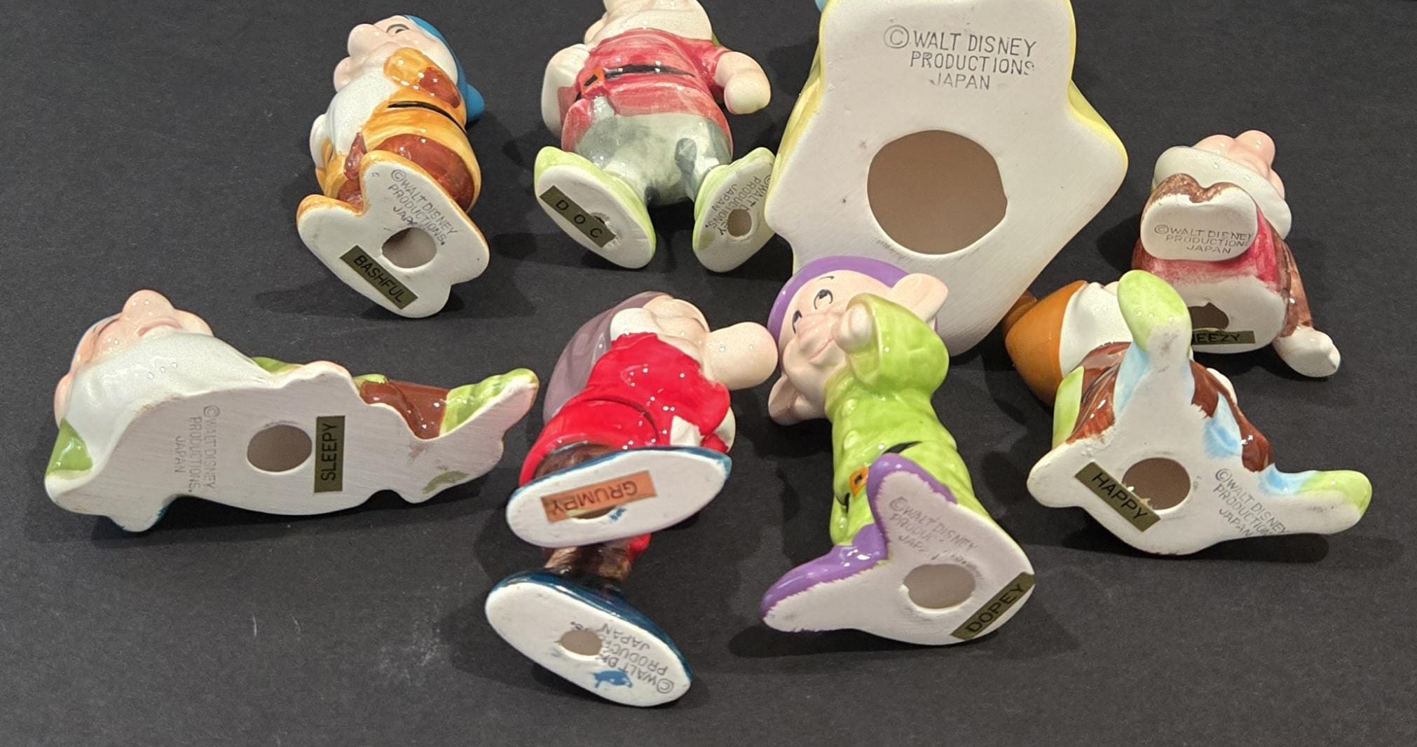 Vintage Walt Disney Productions Japan Snow White & 7 Dwarves