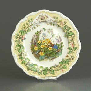 Royal Doulton Brambly Hedge Plate: Jill Barklem&#39;s Spring 4 Seasons
