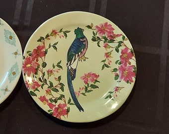 Anthropologie Lee Hanson Quetzal Parrot Plate - Plumology Collection