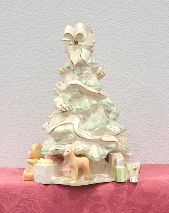 Lenox Holiday Traditions Christmas Tree: 24k Gold Garland, 8" Tall