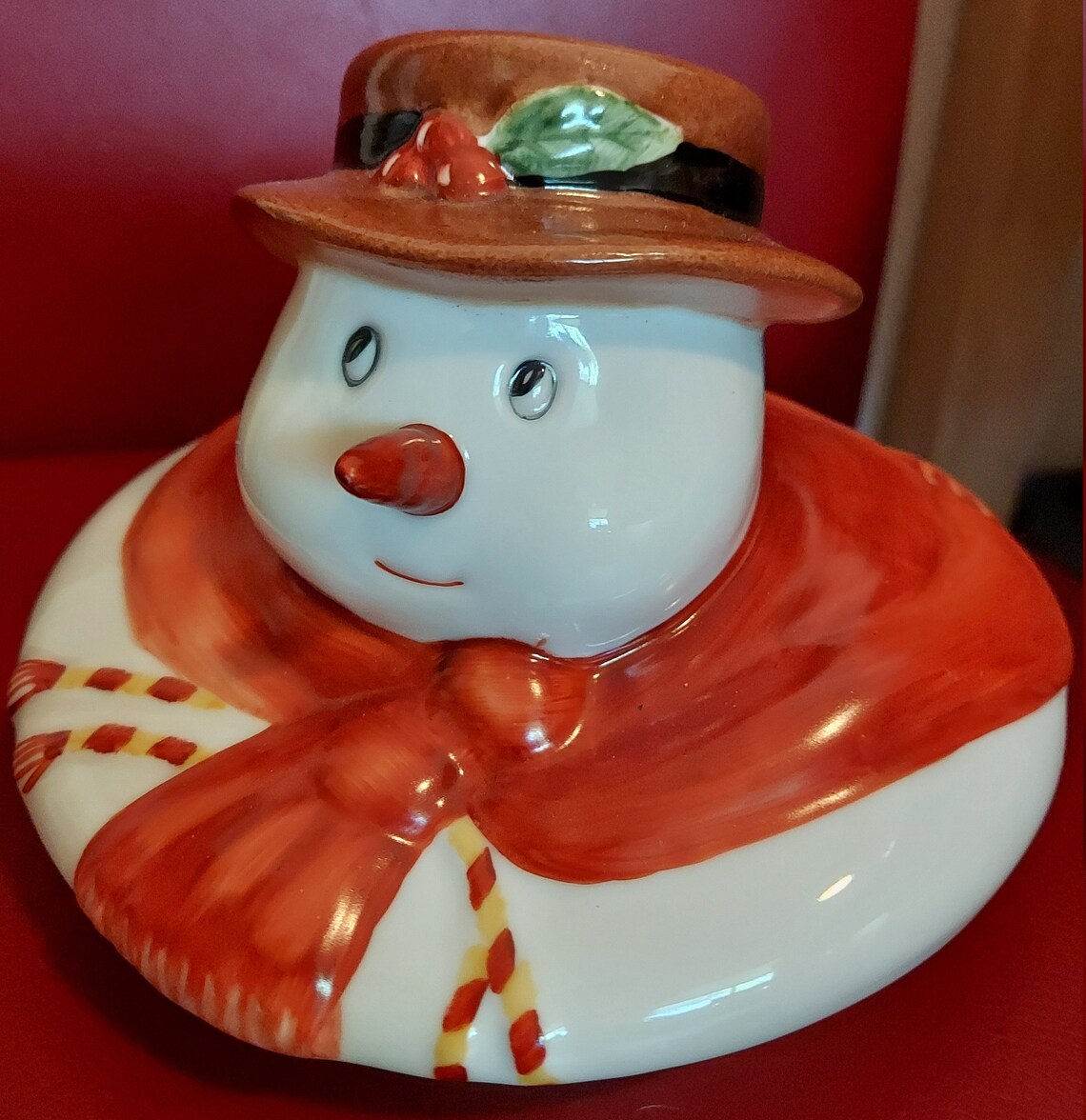 Villeroy Boch Snowman Cookie Jar 1980s | Etsy