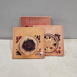 Set of 3 Baking Cookbooks The Little Pie Cookbook, The Little Baking Cookbook and The Little Dessert Cookbook Gift