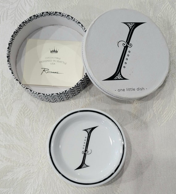 Calligraphie Name Letter Porcelain Ring Holder Tr… - image 2