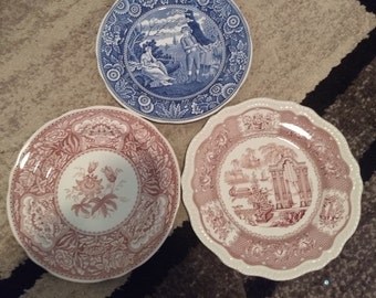 Vintage Spode Dinner Plate: Blue Room & Archive Collection, 10.5"