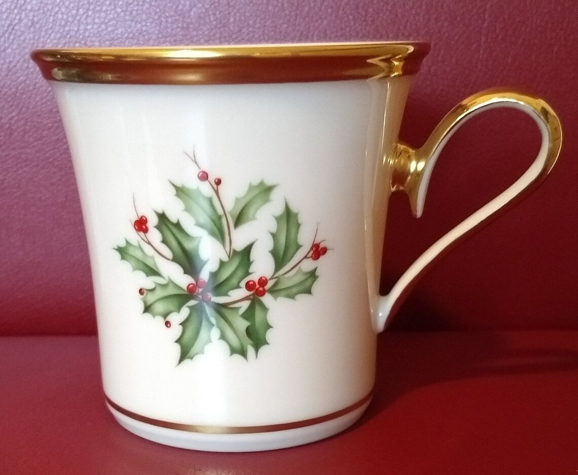 4 Lenox Dimension Holiday Coffee Mugs Set of Four Vintage Made Etsy