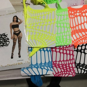 1 Color 1 Pack Rage Mob™ Clothing's Webbing Thigh High Stockings