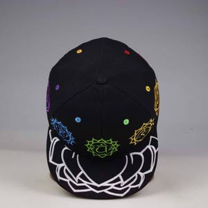 RAGE MOB Chakra Snapback with glow in the dark lotus leaf brim