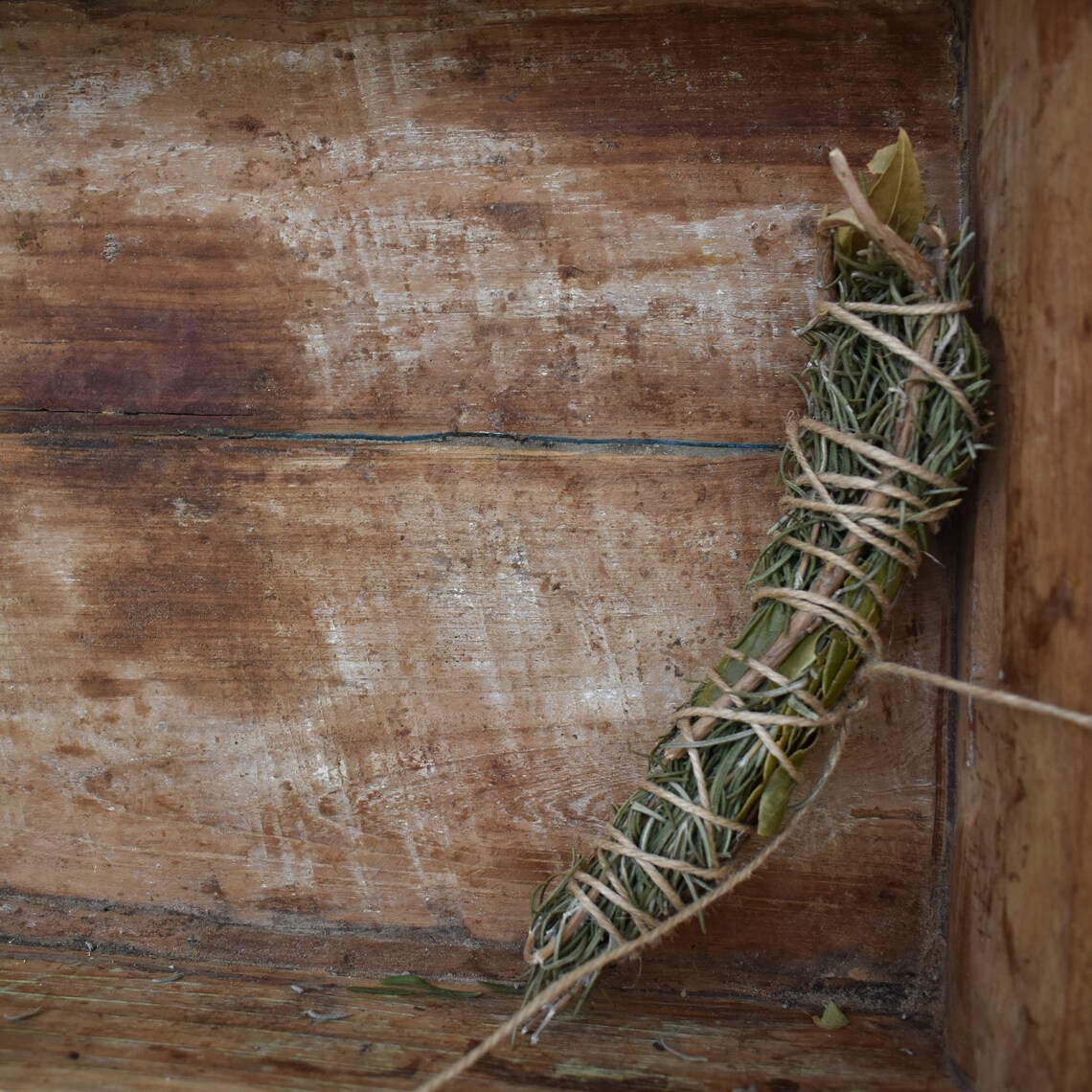 Rosemary and Bay Leaf Smudge Stick Rosemary Smudge Sage Etsy