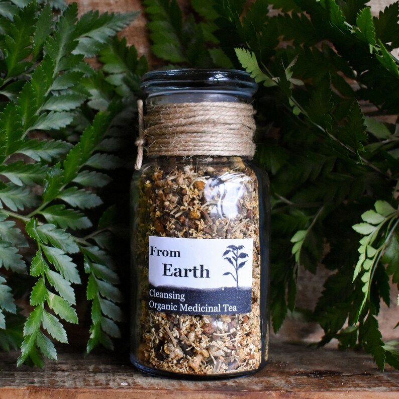 Cleansing Organic Tea From Earth Tea Gut Health For Etsy