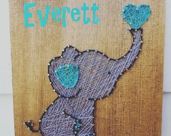 Baby Elephant String Art