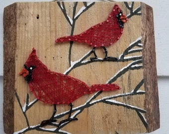 Cardinal String Art
