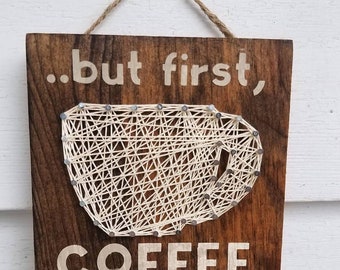 Coffee String art (5x5 in)