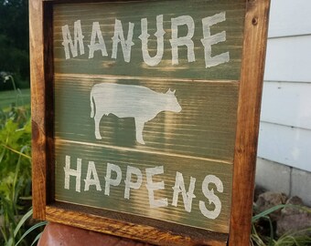 cow, horse, or barb wire Sign