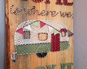 Camper Home String Art