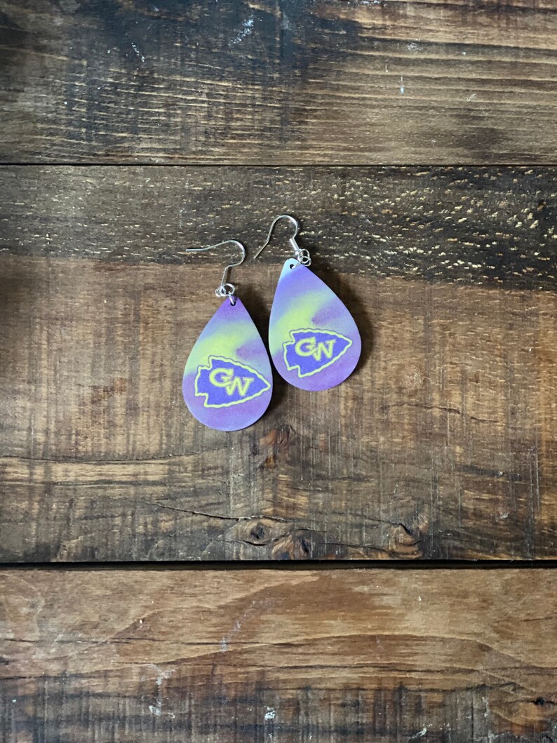 School Sport Sports Team Earrings Etsy