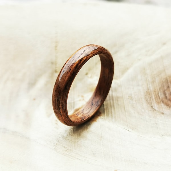 Walnut Wood Ring - Bentwood Ring - Wood Wedding Ring - Men's Wedding Band - Wood Anniversary Gift - Rustic Wedding Band - Wooden Band