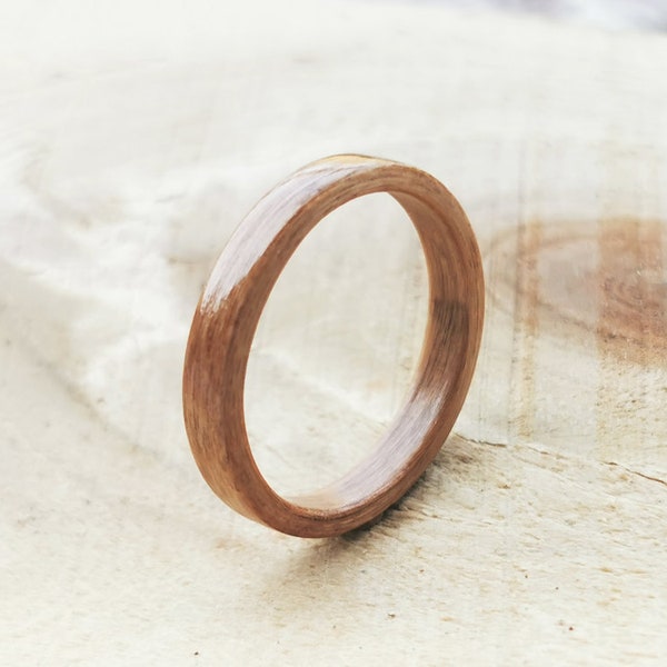 Eichenholz Ringe - Liebeserklärung Ring - gebogenes Holz Juwel - Holz Jubiläumsgeschenk