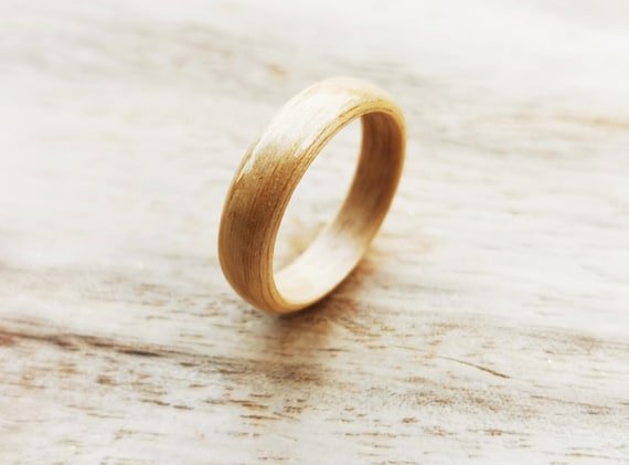 Anello legno su misura - Anello handmade - Fedina fidanzamento - Anello legno curvato - Fede nuziale uomo - Regalo anniversario legno