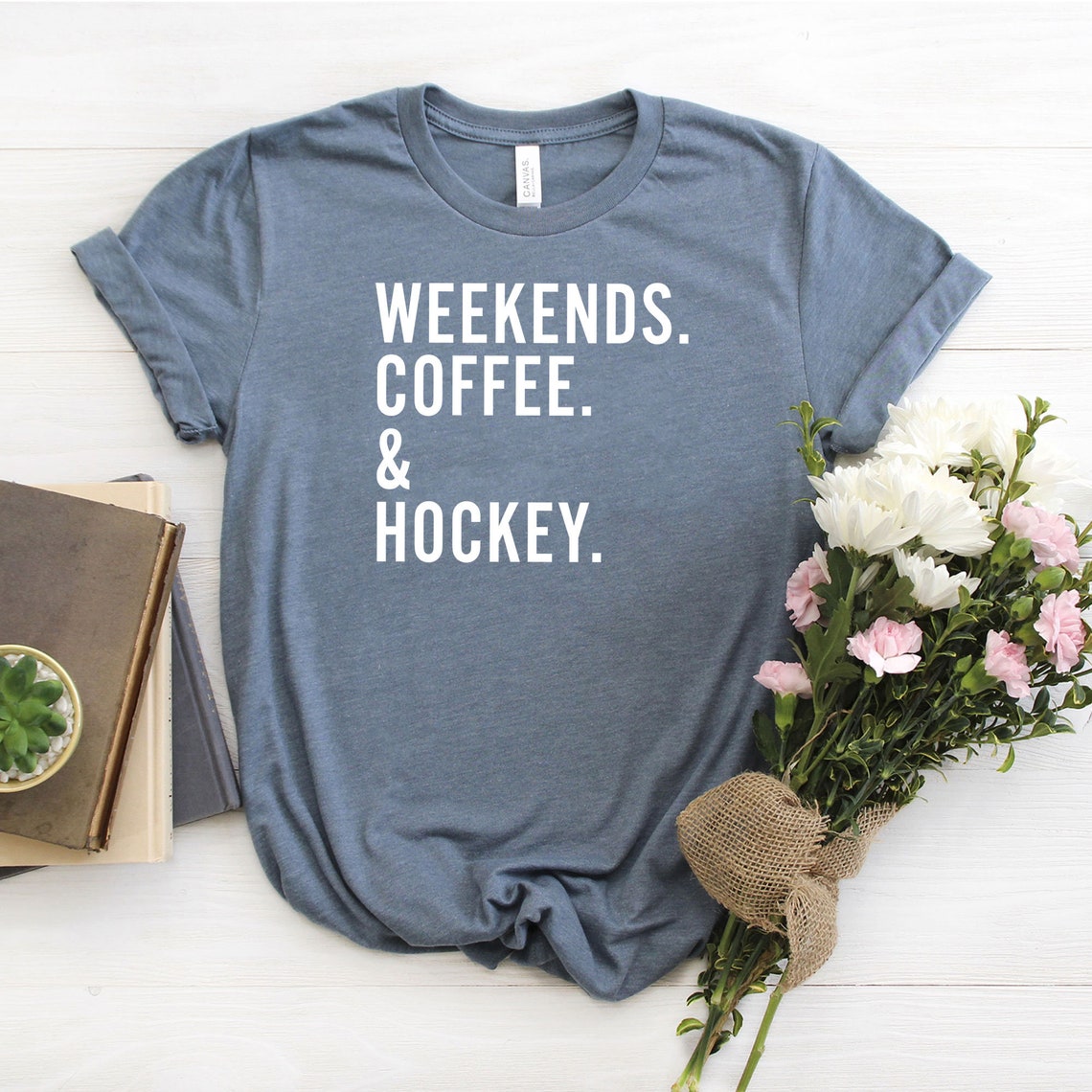 Weekend Coffee And Hockey Shirt Funny Hockey Shirt Hockey | Etsy