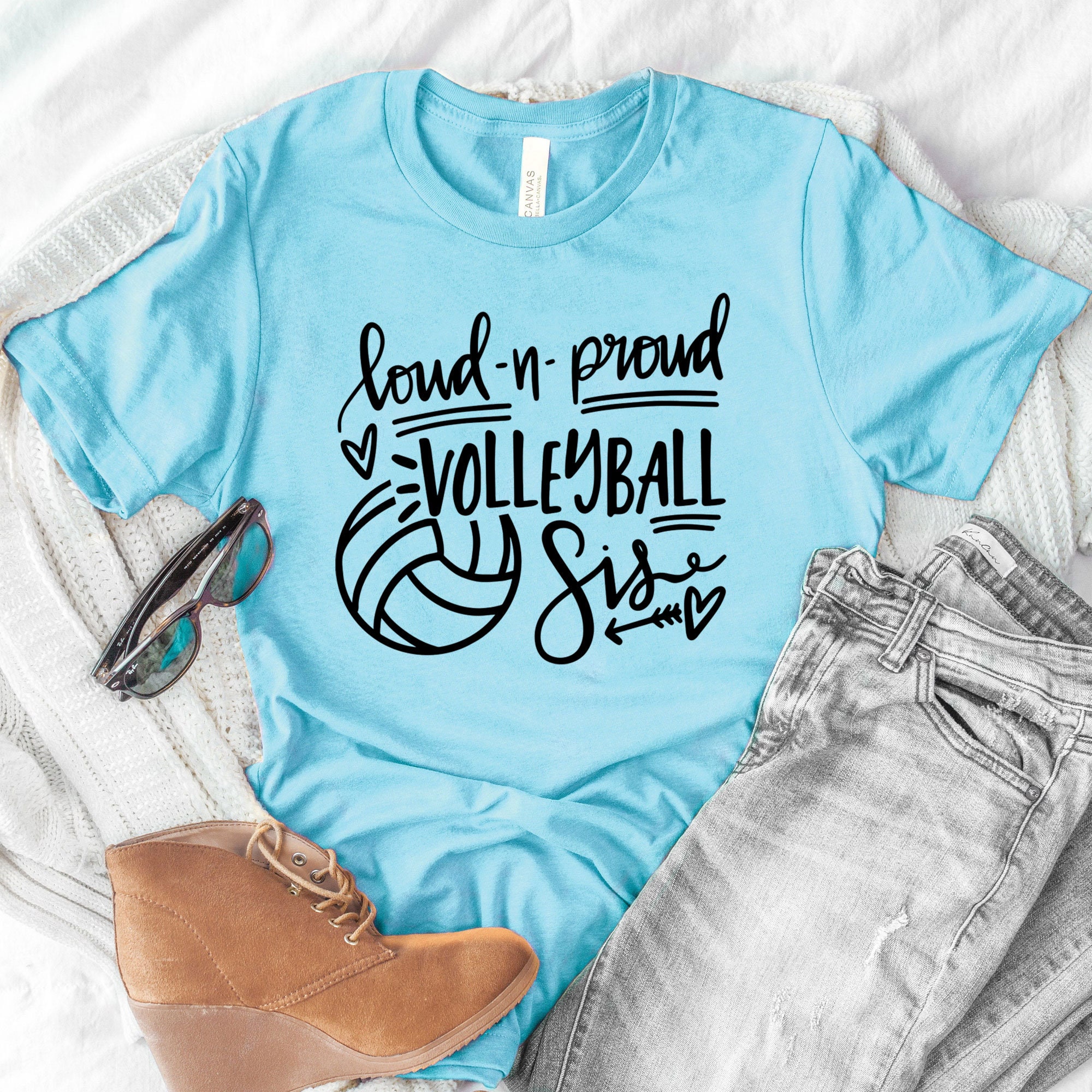 Volleyball Sister Shirt Volleyball Squad Shirt Livin That Etsy