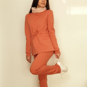 Women&#39;s hoodie Joggers set Fleece Tracksuit Streetwear Lounge Set Trendy Jogging Outfit Casual Activewear Stylish Hoodie and Jogger Soft