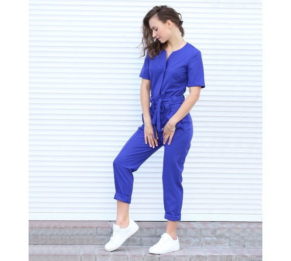 royal blue formal jumpsuit