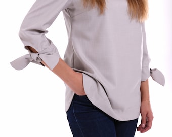 コットンブラウス、女性用チュニック、グレートップス、Tシャツ、結婚式のゲスト用エレガントなチュニック、パーティーチュニック、ロングトップス、ミニマリストカジュアルレディースアパレル