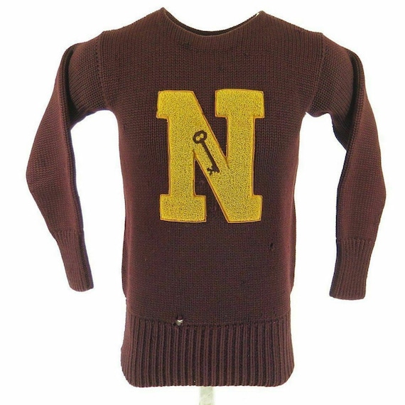 Vintage 40s college letterman sweater