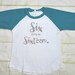 Girls Teal Ruffle Raglan Shirts- Monogramable Shirts - Etsy